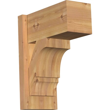 Ekena Millwork Balboa Block Smooth Outlooker, Western Red Cedar, 7 1/2"W x 14"D x 18"H OUT08X14X18BOA05SWR